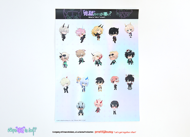 [Sticker] Large SD Group Sticker Set (A, B Sheets)
